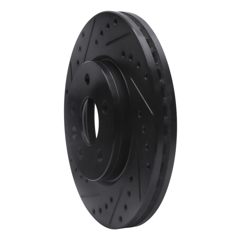 Chevrolet Bolt EUV Brake Rotor (1) - Front Right - R1 Concepts - Drilled & Slotted - Black - `11-`23